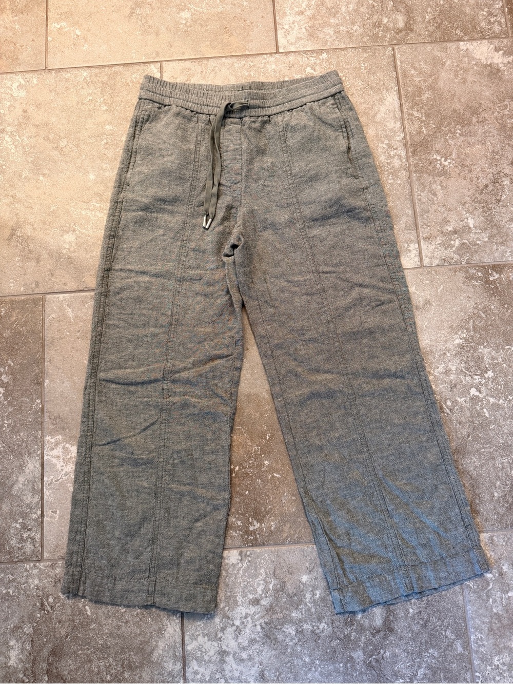 Maison d’Amélie Paris Sage Linen Wide Leg Pants Size Medium